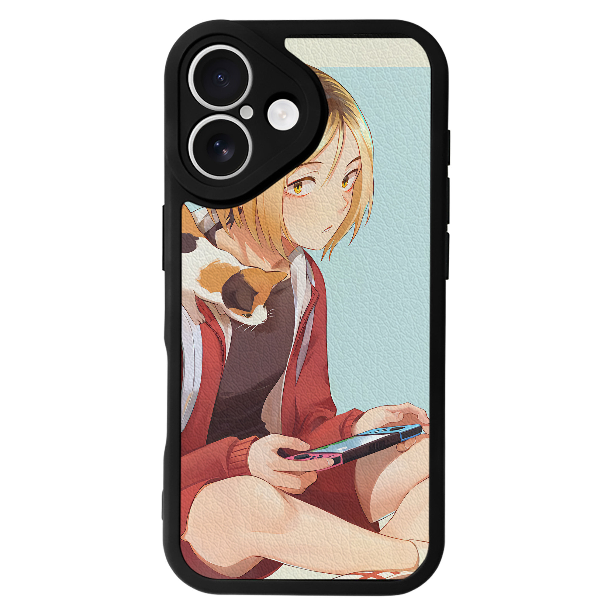 （画像用） ハイキュー!! Haikyu!! 【iPhone 16シリーズ対応】シリコンスマホケース（レザー調） 材質：シリコン